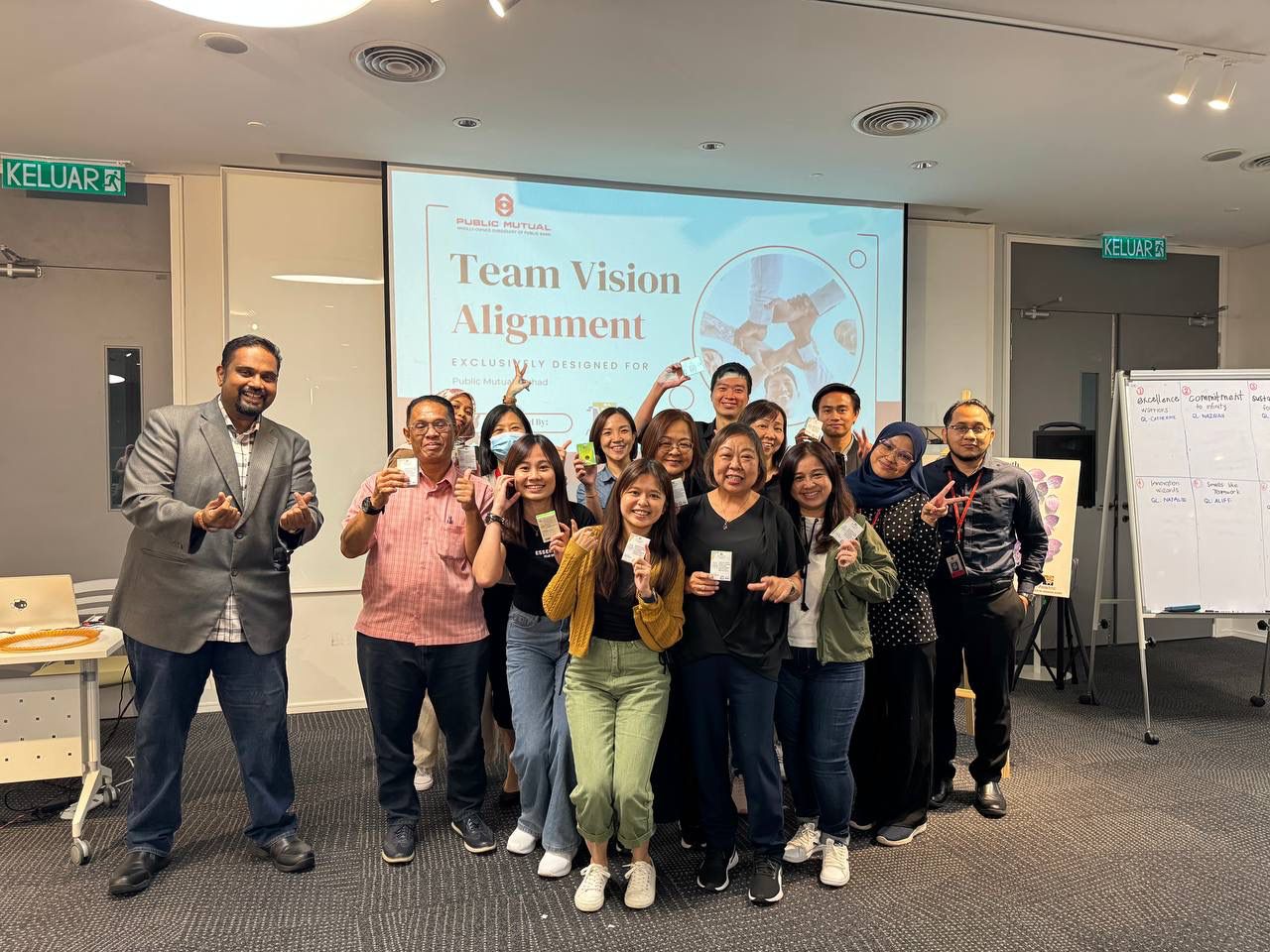 Lingesh conducting a corporate training session