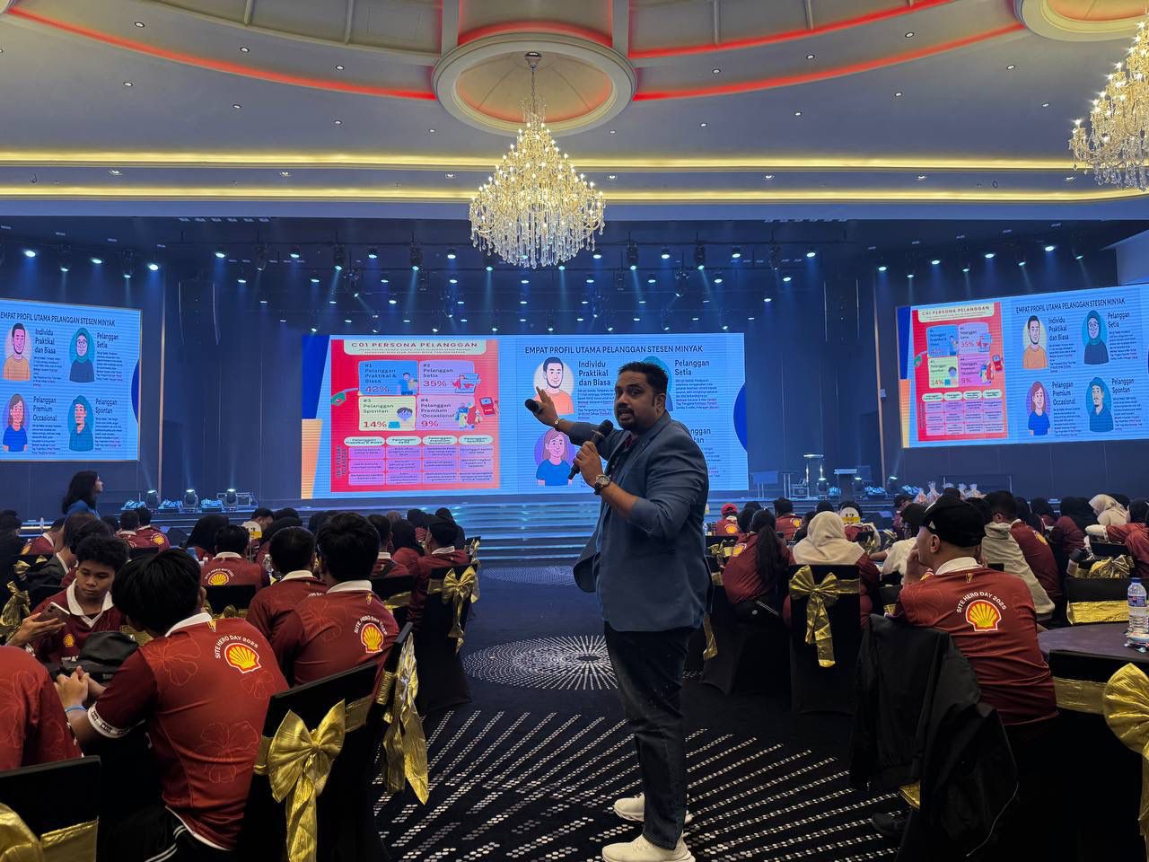 Lingesh conducting a sales training programme